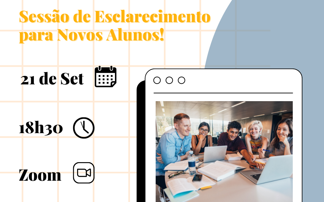 Sessão de esclarecimento para os novos alunos