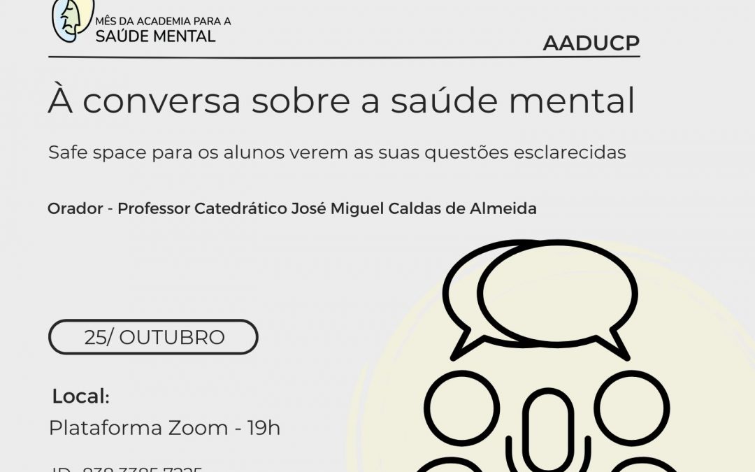 À conversa sobre a saúde mental